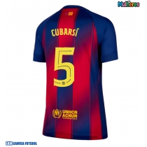 Camisa de Futebol Barcelona Pau Cubarsi #5 Equipamento Principal Mulheres 2025-26 Manga Curta